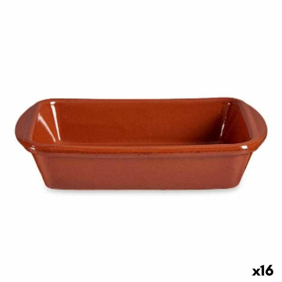 Ovn Fad Bagt ler Rektangulr 14,5 x 4 x 20 cm (16 enheder) #1