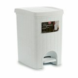 Papirkurv med pedal Stefanplast Elegance Hvid Plastik 20 L (6 enheder) #5