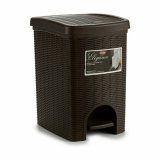 Papirkurv med pedal Stefanplast Elegance Brun Plastik 20 L (6 enheder) #5