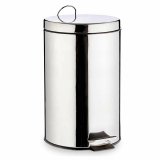 Papirkurv med pedal Slvfarvet Rustfrit stl Plastik 12 L (4 enheder) #5