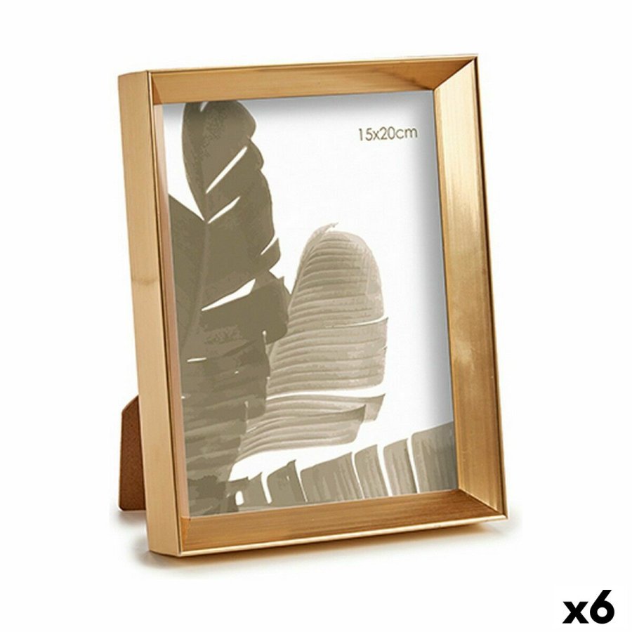 Fotoramme WPC0235MG-3 Gylden Glas Plastik (6 enheder) #1