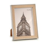 Fotoramme 15,6 x 2 x 20,7 cm Slvfarvet Brun Plastik Glas (6 enheder) #5
