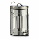Papirkurv med pedal Slvfarvet Stl 7 L (6 enheder) #9
