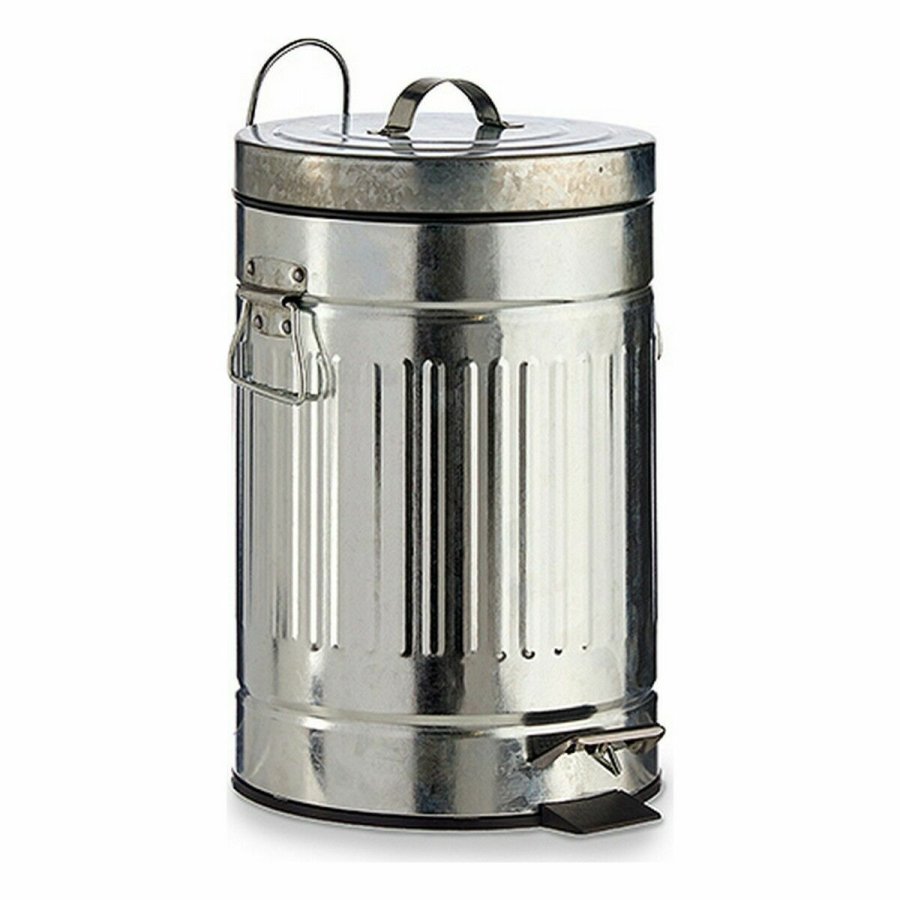Papirkurv med pedal Slvfarvet Stl 7 L (6 enheder) #9