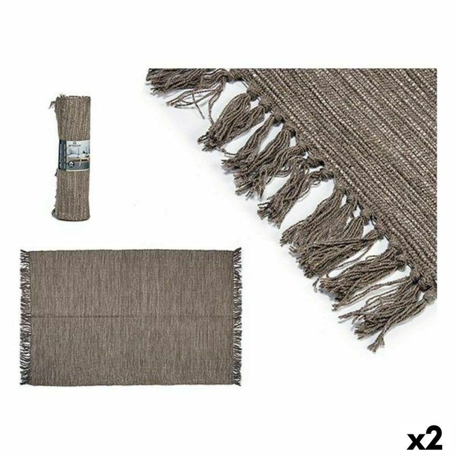 Tppe Brun 120 x 80 x 1 cm (2 enheder) #1