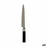 Kkkenkniv Kinvara KT11-5604S02 Sort Slvfarvet Rustfrit stl Plastik 3,5 x 33,5 x 2,2 cm (12 enheder) #1
