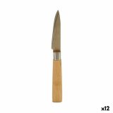 Skrllekniv Kinvara KT116042E Brun Slvfarvet Bambus Rustfrit stl 22 x 19,5 x 2 cm (12 enheder) #1