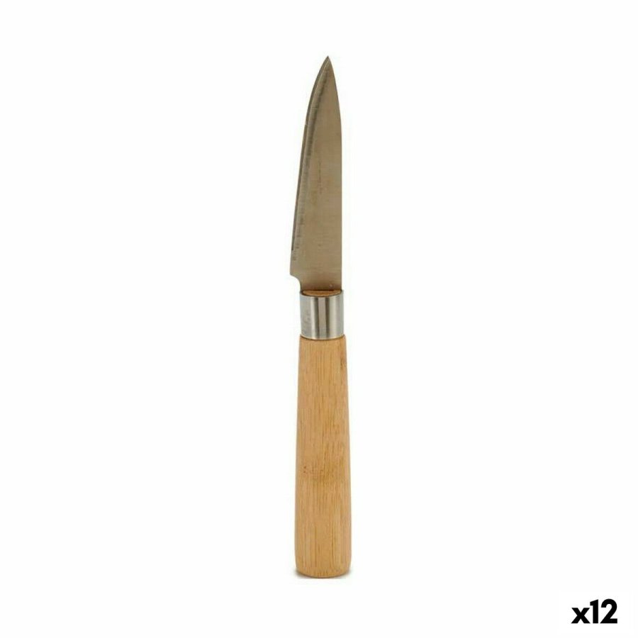 Skrllekniv Kinvara KT116042E Brun Slvfarvet Bambus Rustfrit stl 22 x 19,5 x 2 cm (12 enheder) #1