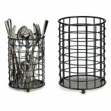 Bestikdrner Kinvara W6467-2 Sort Stl 12,8 x 17,5 x 12,8 cm (12 enheder) #4
