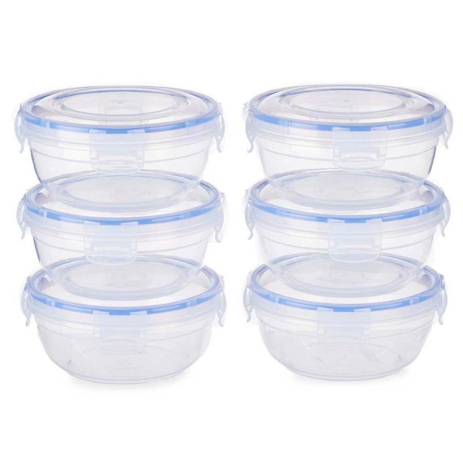 Madkassest Leknes 30502 Bl Gennemsigtig Plastik 800 ml 15,5 x 7,5 x 15,5 cm Hermetisk (8 enheder) #4
