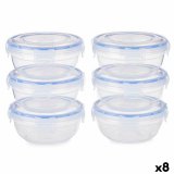 Madkassest Leknes 30502 Bl Gennemsigtig Plastik 800 ml 15,5 x 7,5 x 15,5 cm Hermetisk (8 enheder) #1