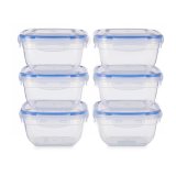 Madkassest Leknes 30103 Bl Gennemsigtig Plastik 900 ml 14,5 x 8,5 x 14,5 cm Hermetisk (8 enheder) #4