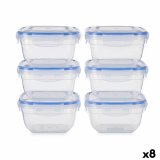 Madkassest Leknes 30103 Bl Gennemsigtig Plastik 900 ml 14,5 x 8,5 x 14,5 cm Hermetisk (8 enheder) #1