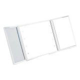 Lommespejl Berilo YXL2150-CC01 Hvid ABS 1,5 x 9,5 x 11,5 cm LED Lys (12 enheder) #3