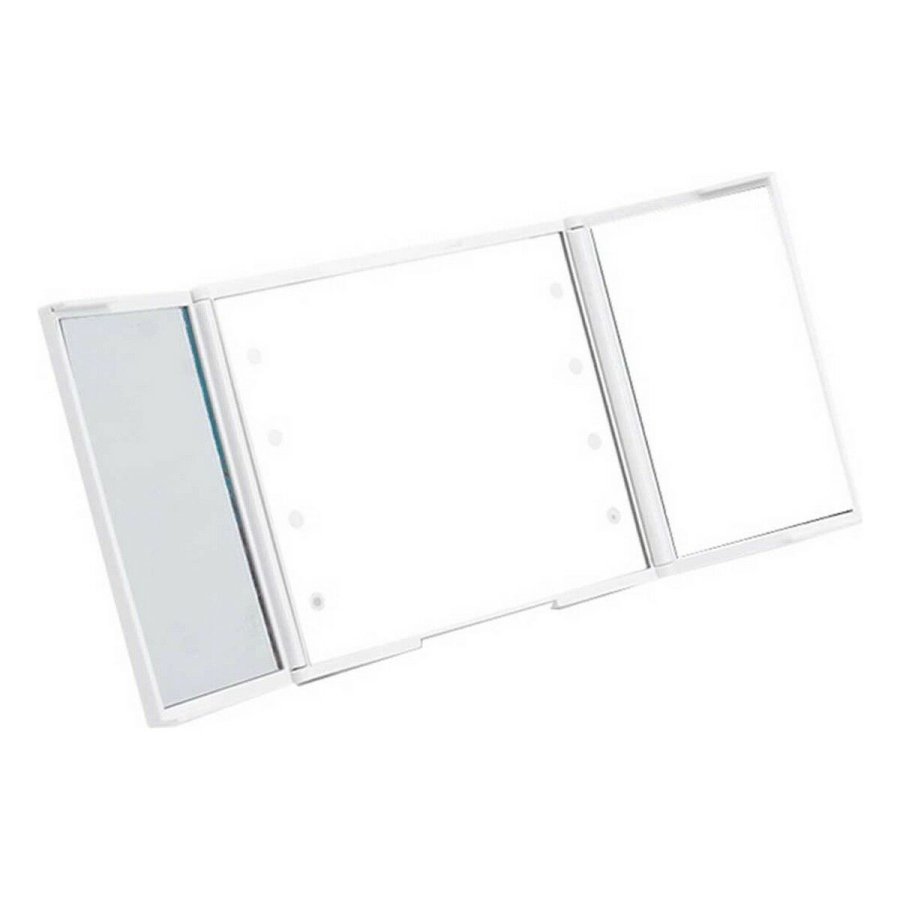 Lommespejl Berilo YXL2150-CC01 Hvid ABS 1,5 x 9,5 x 11,5 cm LED Lys (12 enheder) #3