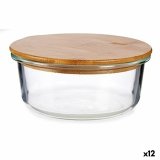 Rund madkasse med lg Vivalto LHB-HR-620F Bambus 15 x 6,5 x 15 cm (12 enheder) #1