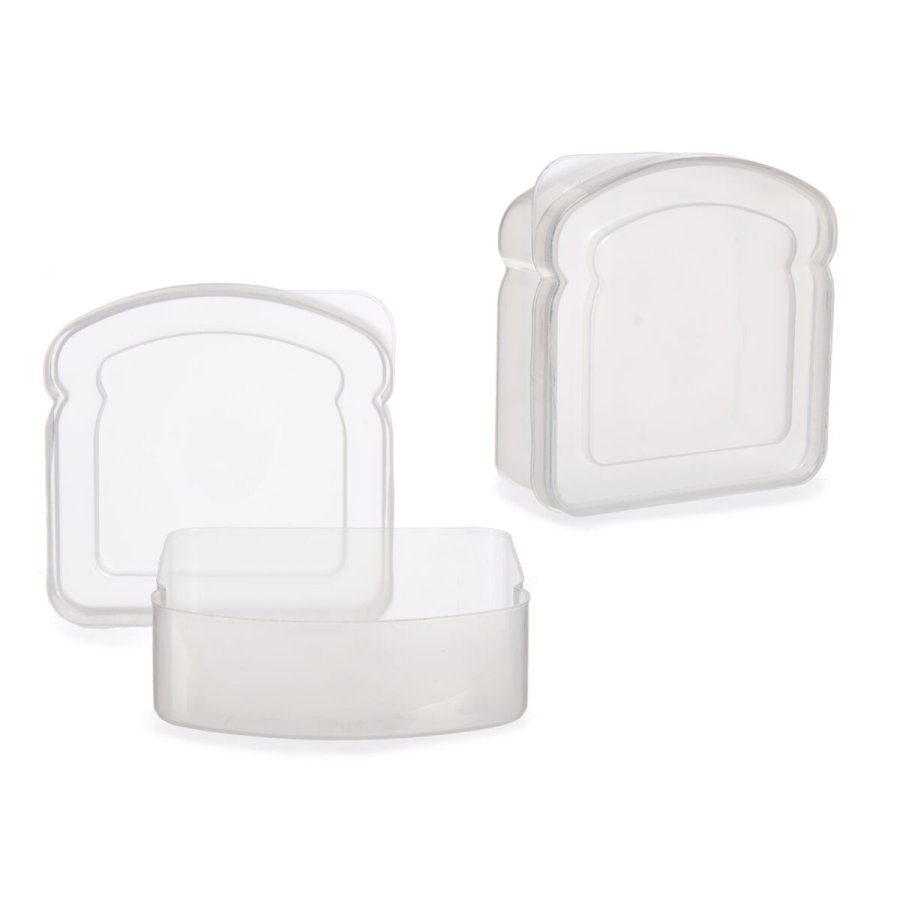 Madkasse til Sandwich Leknes 47034E Gennemsigtig Plastik 12 x 4 x 12 cm (24 enheder) #7