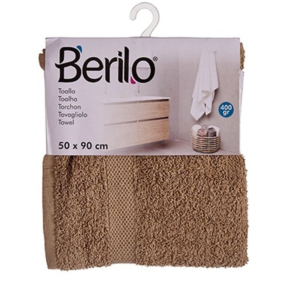 badelagen Berilo 89661 Camel 80 % bomuld 20 % Polyester 50 x 90 cm (6 enheder) #5