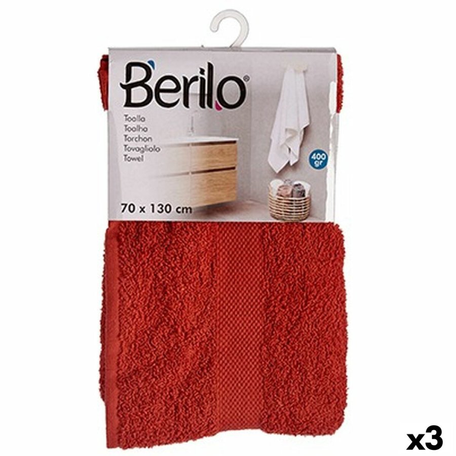 badelagen Berilo 89666 Flise 80 % bomuld 20 % Polyester 70 x 130 cm (3 enheder) #1