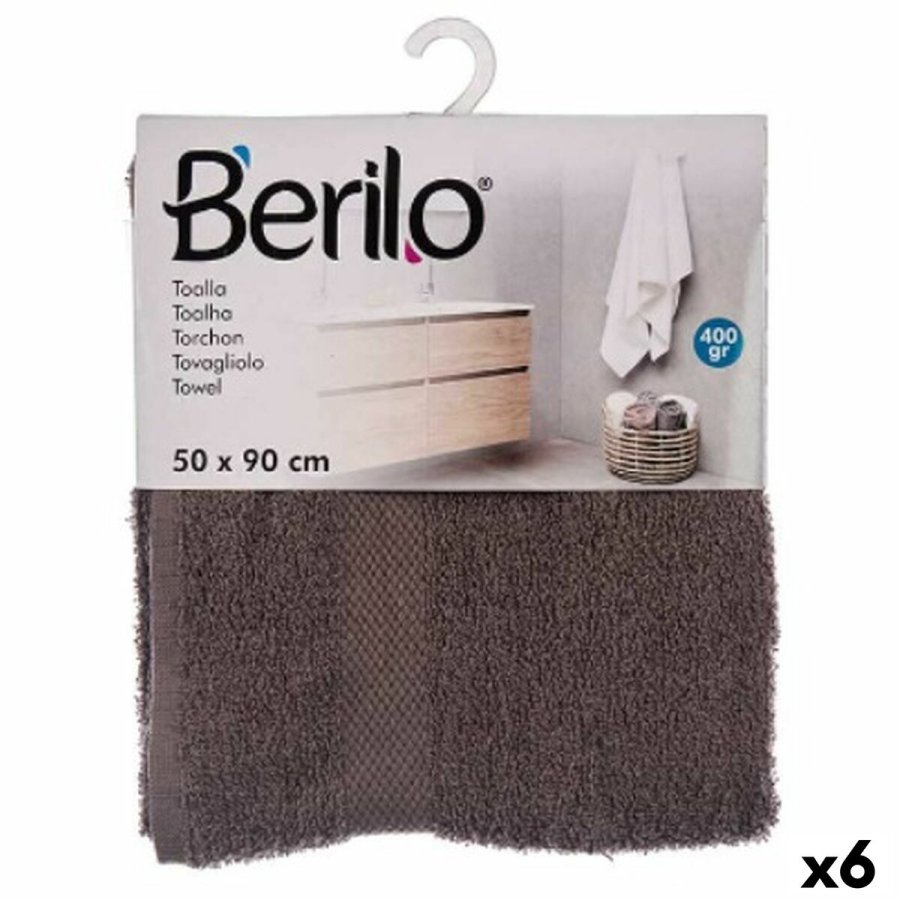 badelagen Berilo 89669 Gr 80 % bomuld 20 % Polyester 50 x 90 cm 50 x 0,5 x 90 cm (6 enheder) #1