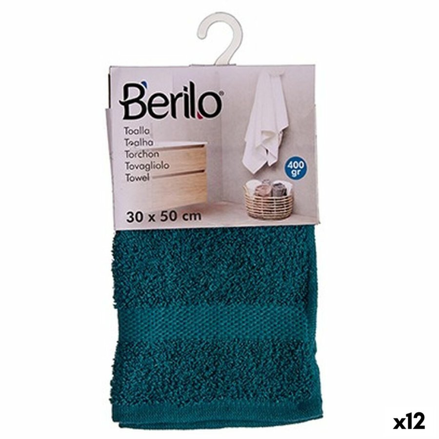 badelagen Berilo 89672 Bl 80 % bomuld 20 % Polyester 30 x 50 cm (12 enheder) #1