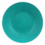 Flad Plade Vivalto 323928P Turkisbl Glas 27,5 x 2 x 27,5 cm (6 enheder) #4