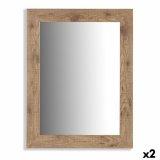 Vgspejl 77609 Brun 66 x 85 x 2 cm 64,5 x 84,5 x 1,5 cm Rektangulr (2 enheder) #1