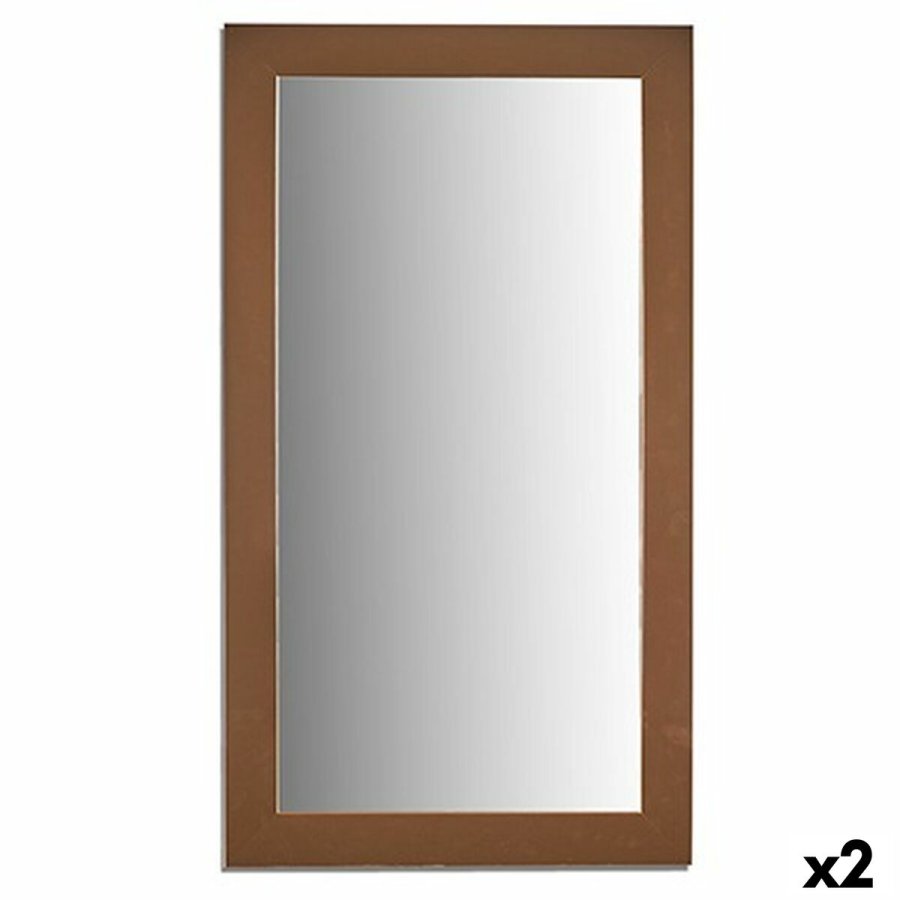 Vgspejl 77607 Gylden 64,3 x 84,5 x 1,5 cm Rektangulr (2 enheder) #1