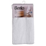 badelagen Berilo 89679 Hvid 80 % bomuld 20 % Polyester 90 x 150 cm 90 x 0,5 x 150 cm (3 enheder) #5
