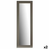 Vgspejl 13 Slvfarvet 52,5 x 155 x 1,5 cm Rektangulr (2 enheder) #1