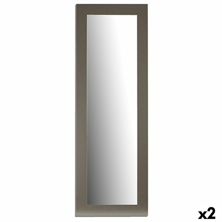 Vgspejl 13 Slvfarvet 52,5 x 155 x 1,5 cm Rektangulr (2 enheder) #1