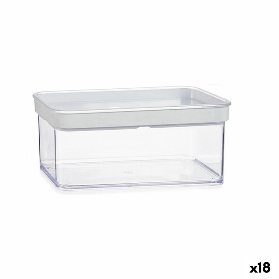 Beholder Gennemsigtig Silikone polystyren ABS 1,1 L 10,5 x 9 x 21 cm (18 enheder) #1