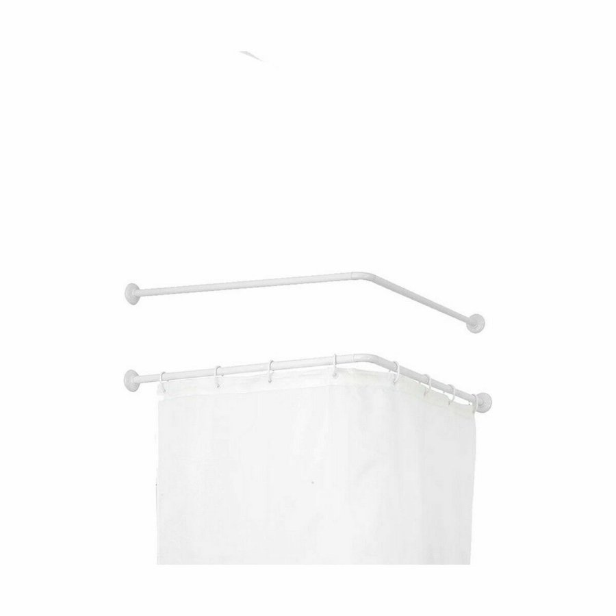 Gardinstang Berilo B0769L Hvid Aluminium 80 cm Til brusebad (24 enheder) #5