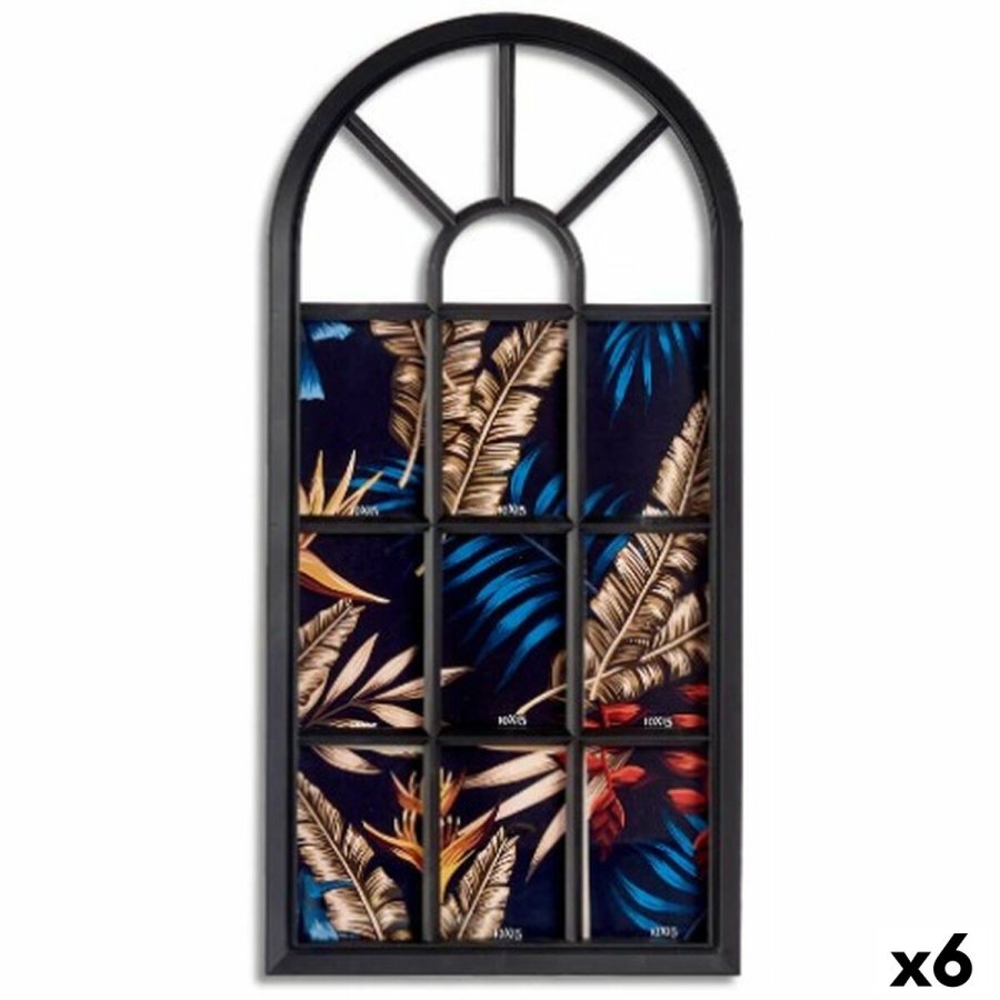 Vg billedramme Vindue Sort Glas Plastik 34,5 x 2,5 x 69,5 cm (6 enheder) #1