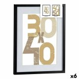 Vg billedramme Sort Plastik Tr MDF 42,5 x 2,5 x 52,5 cm (6 enheder) #1