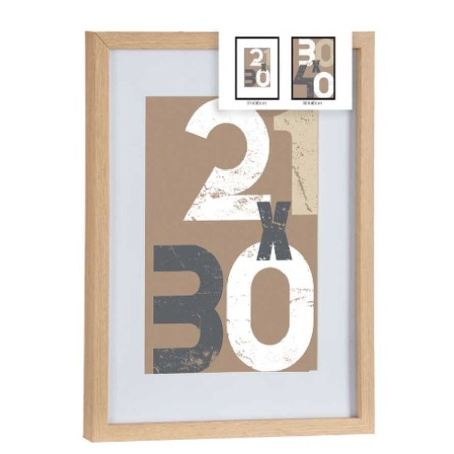 Fotoramme Gift Decor Natur Glas Tr MDF 30 x 40 cm (6 enheder) #2