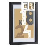 Fotoramme 24 x 2,5 x 32,5 cm Sort Glas Tr MDF (6 enheder) #5
