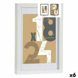 Fotoramme 668826-WHITE Hvid Glas Tr MDF (6 enheder) #1
