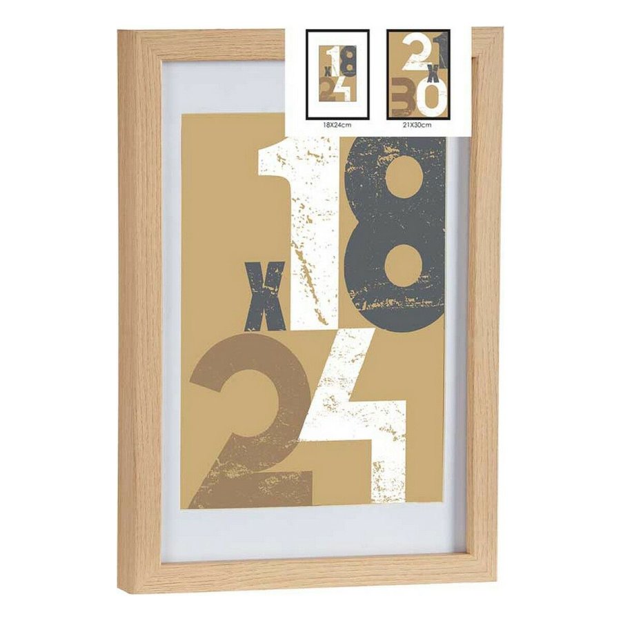 Fotoramme 24 x 2,5 x 32,5 cm Natur Glas Tr MDF (6 enheder) #5