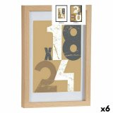Fotoramme 24 x 2,5 x 32,5 cm Natur Glas Tr MDF (6 enheder) #1