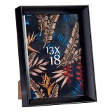 Fotoramme 15,2 x 3,5 x 20,2 cm Sort Plastik Glas (6 enheder) #5