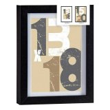 Fotoramme 18 x 23 x 2,5 cm Sort Glas Tr MDF (6 enheder) #5