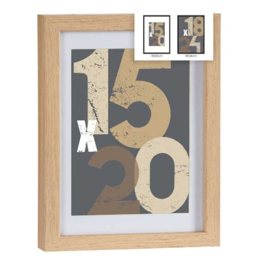 Vg billedramme Natur Glas Tr MDF 20,5 x 2,5 x 26,5 cm (6 enheder) #5