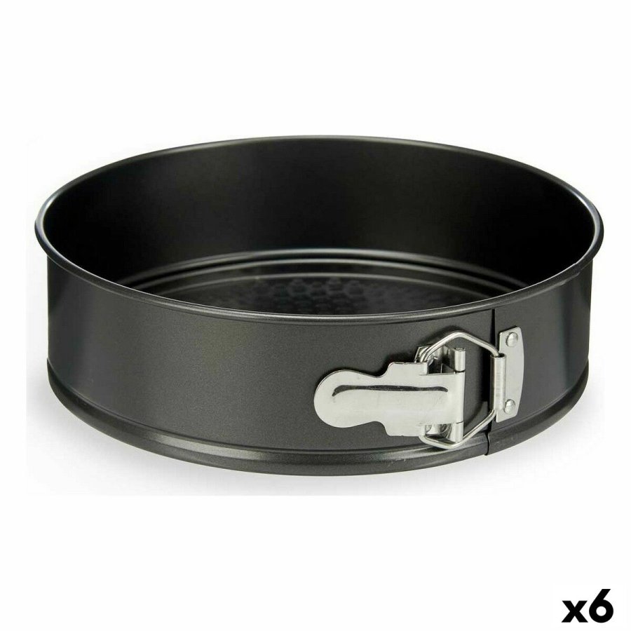 Aftagelig form Kinvara CK62863-5 Mrkegr Metal Kulstofstl 24 x 7 x 24 cm Aftageligt (6 enheder) #1