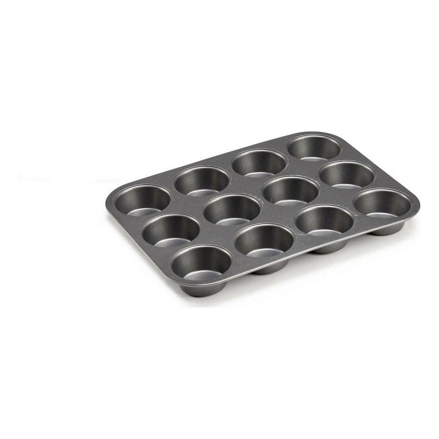 Bageform til bagvrk Kinvara CK57179 Mrkegr Metal Kulstofstl 20 x 2 x 26 cm (12 enheder) #4