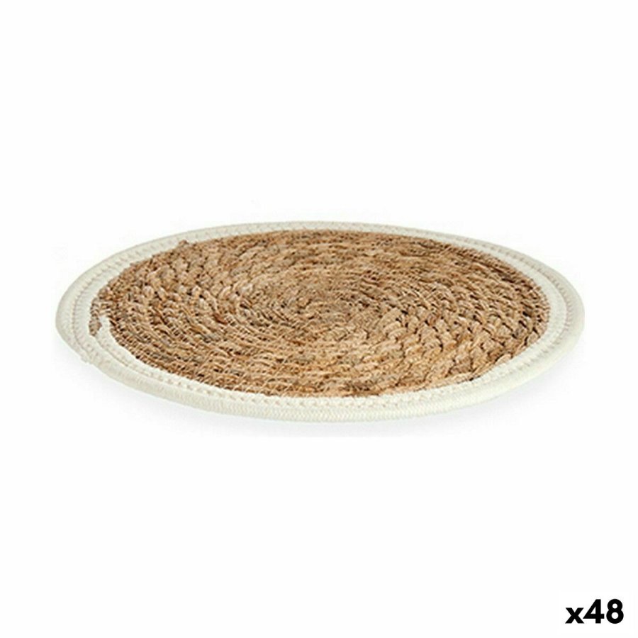 Dkkeserviet Natur Hvid 30 x 1 x 30 cm (48 enheder) #1