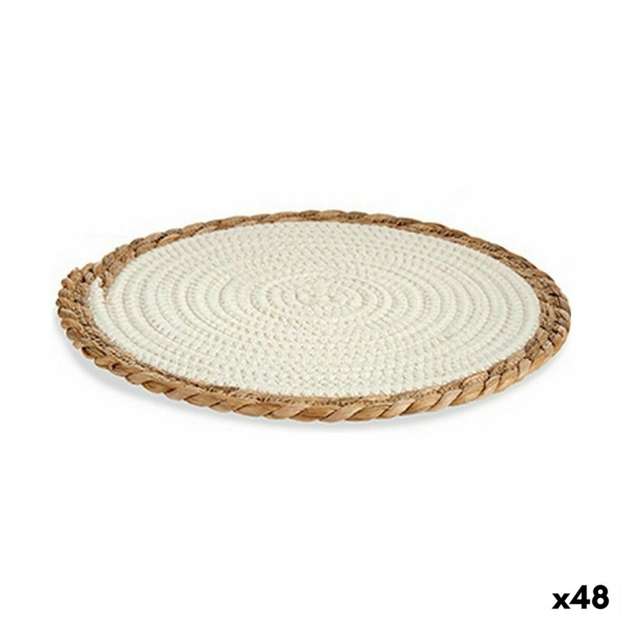Dkkeserviet Natur Hvid 30 x 1 x 30 cm (48 enheder) #1