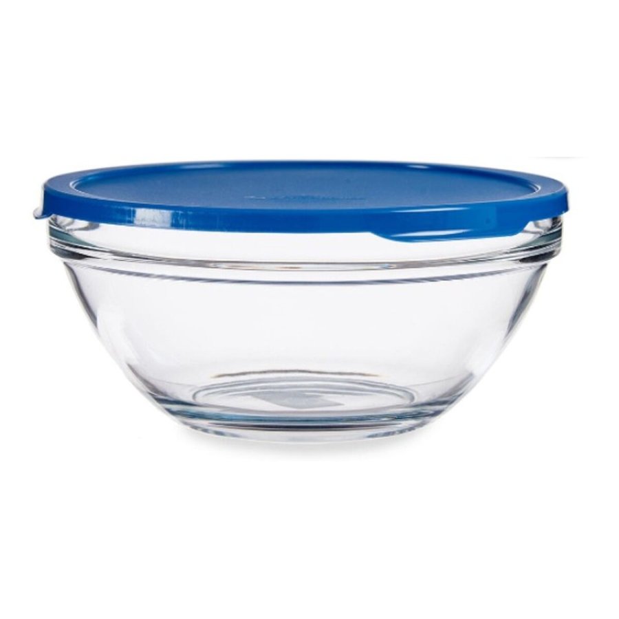 Rund madkasse med lg Pasabahce Chefs Bl 2,5 L 23,7 x 10,1 x 23,7 cm (4 enheder) #4