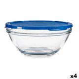 Rund madkasse med lg Pasabahce Chefs Bl 2,5 L 23,7 x 10,1 x 23,7 cm (4 enheder) #1