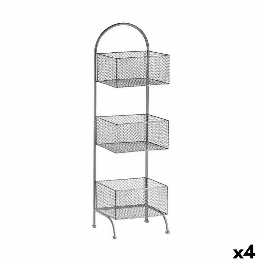 Hylder Slvfarvet Metal 20 x 99 x 32,5 cm (4 enheder) #1
